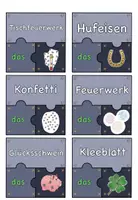 Vorschau - Spiele - Wortschatzpuzzle Silvester - DaZ / DaF / Deutsch - Seite 1