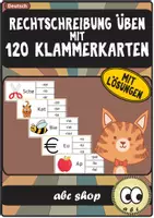 Vorschau - Bildkarten - 30 Klammerkarten, Welche Schreibweise ist richtig? - Deckblatt