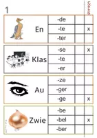Vorschau - Bildkarten - 30 Klammerkarten, Welche Schreibweise ist richtig? - Seite 1