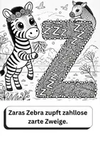 Vorschau - Mal- und Bastelvorlagen - Zungenbrecher-ABC für kleine Künstler:innen - Seite 3