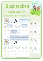 Vorschau - Arbeitsblätter - Buchstaben - Übungsblätter (Druckschrift) - Deckblatt