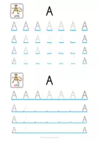 Vorschau - Arbeitsblätter - Buchstaben Schreibblätter (Druckschrift) - Seite 2