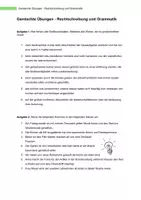 Vorschau - Arbeitsblätter - Rechtschreibung und Grammatik - Training - Deckblatt