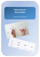 Vorschau - Arbeitsblätter - Stationenlernen Binäre Zahlen 11 Stationen - Deckblatt