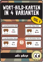 Vorschau - Bildkarten - Wort-Bild-Karten zur Übung der Anlaute Teil 1 (Rechtschreibung, DaZ/DaF) - Deckblatt