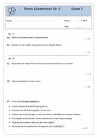 Vorschau - Klassenarbeiten - Klassenarbeit Makrokosmos (Sonne, Mond, Gezeiten, Planeten) - Seite 1