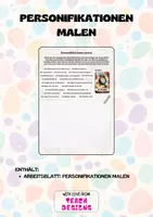 Vorschau - Arbeitsblätter - Materialpaket Personifikationen - Seite 1