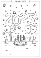 Vorschau - Arbeitsblätter - Neujahrs-Ausmalbilder 🎨🎇 – Kreativer Start ins neue Jahr! 🎉 - Seite 2