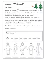 Vorschau - Arbeitsblätter - Lesespur Winterspaß - 3-fach differenziert (Klasse 2-3) - Seite 2