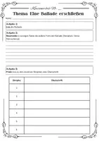 Vorschau - Klassenarbeiten - DEUTSCH - Klassenarbeit BALLADEN (Inhaltsangabe) - Seite 3