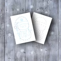 Vorschau - Stationenlernen - ⛄🧵 Kunst Stickbilder Winter Schneemann - Deckblatt