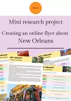 Vorschau - Arbeitsblätter - Mini research project - New Orleans (USA) - Deckblatt