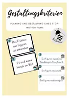 Vorschau - Unterrichtsreihen - Stop Motion Film Gestaltungskriterien - Deckblatt