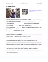 Vorschau - Arbeitsblätter - Los ninis y los sisis en España – Material didáctico - Seite 1