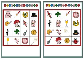 Vorschau - Spiele - Silvester und Glücksbringer Bingo Spielfeld, Bingo-Karten und DIY Bingo - Seite 2