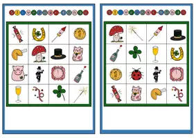 Vorschau - Spiele - Silvester und Glücksbringer Bingo Spielfeld, Bingo-Karten und DIY Bingo - Seite 3