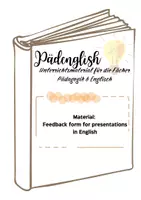 Vorschau - Arbeitsblätter - Feedback form for presentations in English - Seite 1
