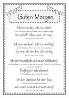 Vorschau - Anderer Materialtyp - Guten Morgen - Affirmationsspruch - Seite 1