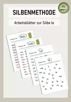 Vorschau - Arbeitsblätter - Arbeitsblätter zum Einkreisen der Silbe le - Deckblatt