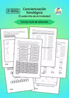 Vista previa - Hojas de trabajo - Cuadernillo de actividades (concienciación fonológica) - Portada