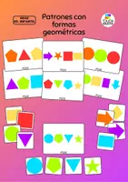 Vista previa - Tarjetas / Manipulativos - Juego de lógica con formas geométricas - Portada