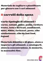 anteprima - Esercizi - attacca e stacca facciamo la spesa! - Pagina di copertina