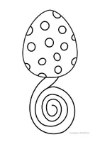 Vorschau - Mal- und Bastelvorlagen - Osterei-Deko, Schneideübung, Ostern, Spirale schneiden - Seite 2