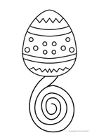 Vorschau - Mal- und Bastelvorlagen - Osterei-Deko, Schneideübung, Ostern, Spirale schneiden - Seite 3