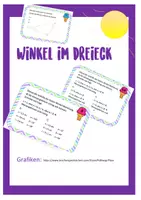 Vorschau - Unterrichtsreihen - Winkel im Dreieck - Kartei - Deckblatt