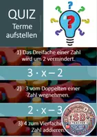Vorschau - Spiele - Terme aufstellen - spielerisches Quiz (PowerPoint; Spiel) - Deckblatt