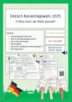 Vorschau - Stundenentwürfe - Materialpaket Einfach Bundestagswahl 2025 (in leichter Sprache) - Seite 1