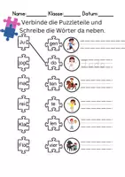 Vorschau - Arbeitsblätter - Hobbys/Hobbies Silben/Wortschatz DaZ/DaF, deutsch - Seite 3