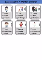 Vorschau - Mal- und Bastelvorlagen - Sag es nicht Hobbys/Hobbies - DaZ/DaF, Deutsch (Spiel) - Seite 3