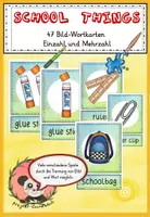 Vorschau - Bildkarten - Englisch - school things - Bildkarten - flashcards - - Deckblatt