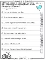 Aperçu - Feuilles d'exercices - Le Prédicat 5e - Page 3