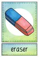 Vorschau - Bildkarten - Englisch - school things - Bildkarten - flashcards - - Seite 2