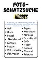 Vorschau - Unterrichtsreihen - GRATIS Foto-Schatzsuche Hobbys/Hobbies - DaZ/DaF, Deutsch (Klassenspiel) - Seite 1