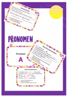 Vorschau - Stationenlernen - Pronomen - Deckblatt