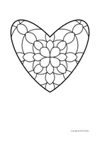 Vorschau - Mal- und Bastelvorlagen - Herz-Mandalas, Valentinstag, Muttertag, Vatertag - Seite 3
