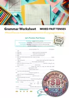 Vorschau - Arbeitsblätter - Mixed Past Tenses: Worksheet (Past and Past Perfect Simple and Continuous) - Deckblatt