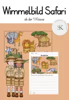 Vorschau - Arbeitsblätter - Wimmelbild Safari inklusive ABs - Deckblatt