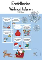Vorschau - Bildkarten - Erzählkarten Weihnachtsferien (Bildkarten) - Deckblatt