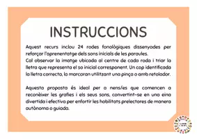 Vista previa - Tarjetas / Manipulativos - Roda fonològica - página 1