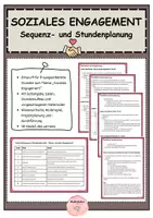 Vorschau - Stundenentwürfe - SOZIALES ENGAGEMENT - Unterrichtssequenz und Stundenplanung - Deckblatt