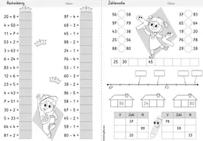 Vorschau - Stationenlernen - Zahlenraum 100 Klasse 2 | Wochenheft 1 Mathematik - Seite 3