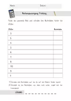 Vorschau - Arbeitsblätter - Rechenspaziergang Frühling (3-fach differenziert) - Seite 1