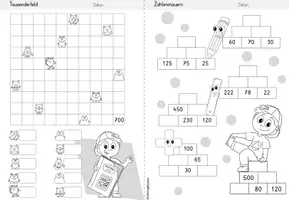 Vorschau - Stationenlernen - Zahlenraum 1000 Klasse 3 | Wochenheft 1 Mathematik - Seite 2