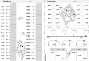 Vorschau - Arbeitsblätter - Zahlenraum 10.000 | Mathematik Klasse 4 | Wochenheft 1 - Seite 3