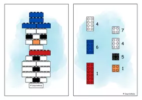 Aperçu - Jeux - ⛄Bonhomme de neige ⛄ 5x atelier hiver ⛄ Lego® - Page 1