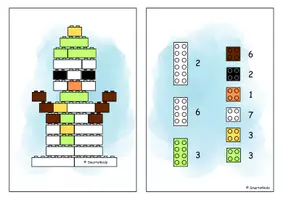 Aperçu - Jeux - ⛄Bonhomme de neige ⛄ 5x atelier hiver ⛄ Lego® - Page 3